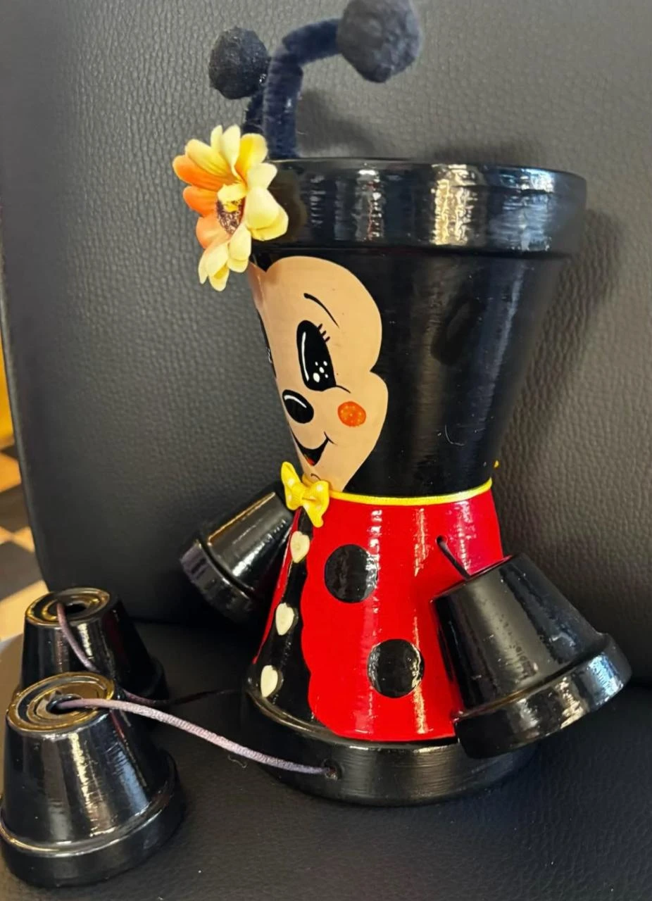 🐞 Handmade Craft Decoration Pot Sparkling Ladybug – photo 5